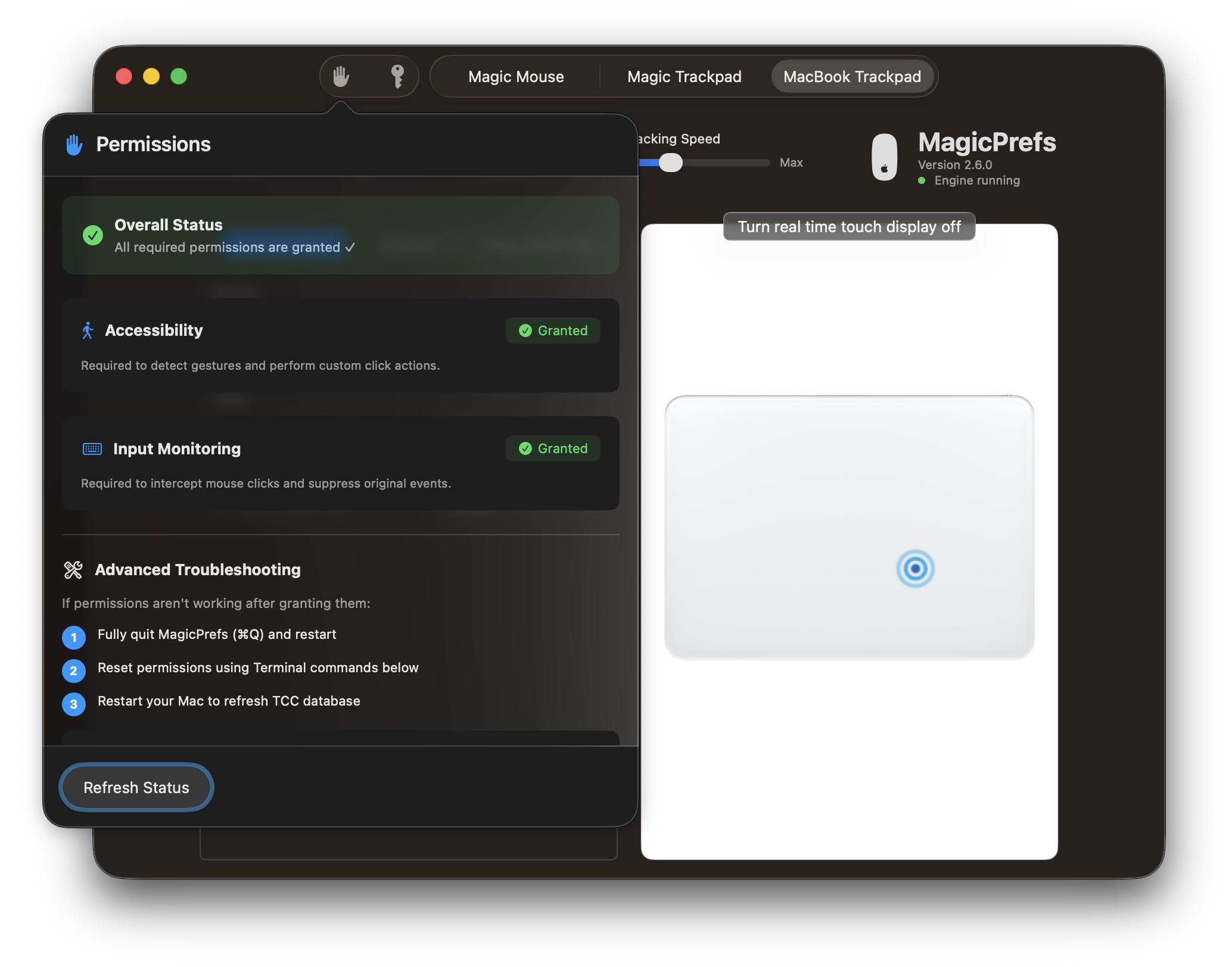 MagicPrefs Permissions