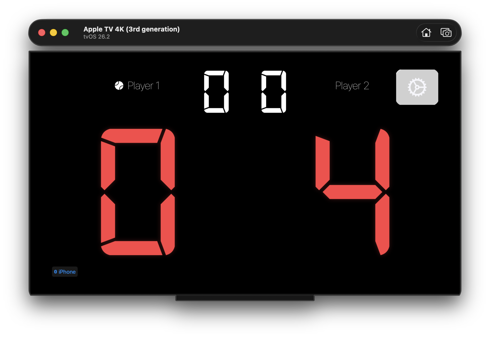 vScoreBoard on Apple TV